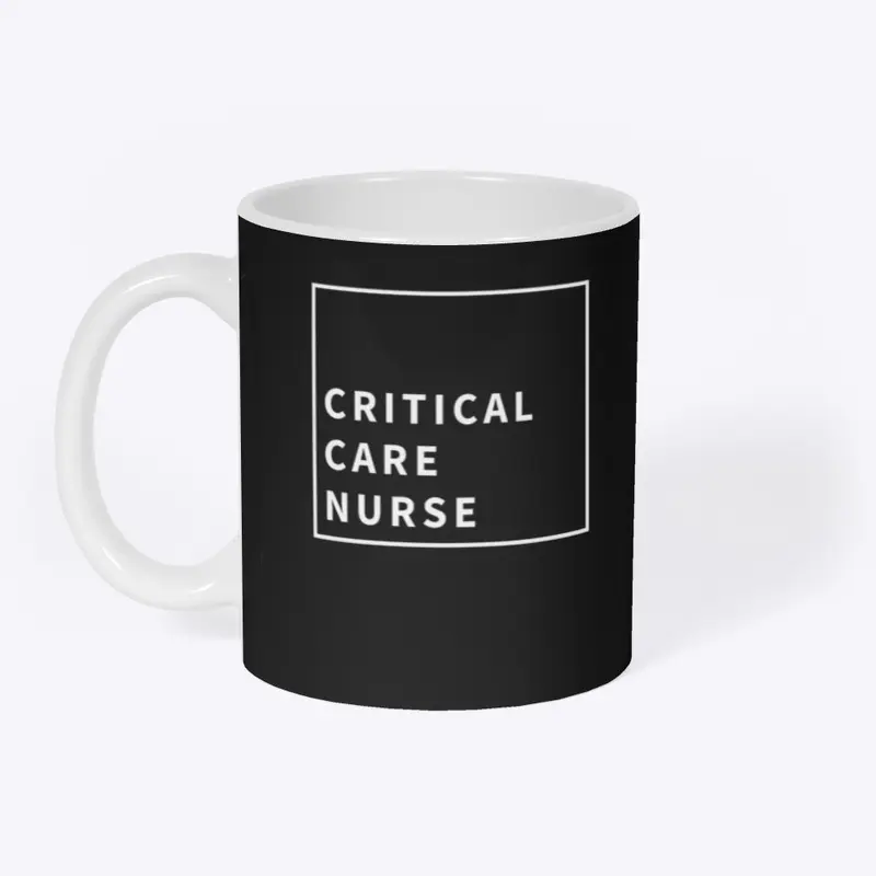 Boxed logo Critical Care - light text