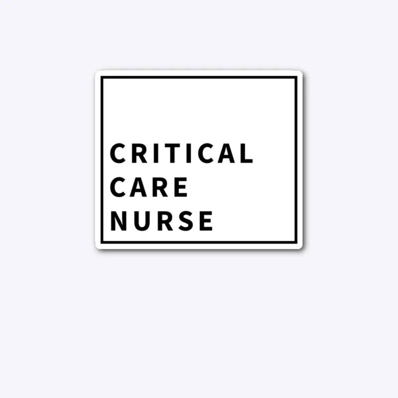 Boxed logo Critical Care Nurse-dark text