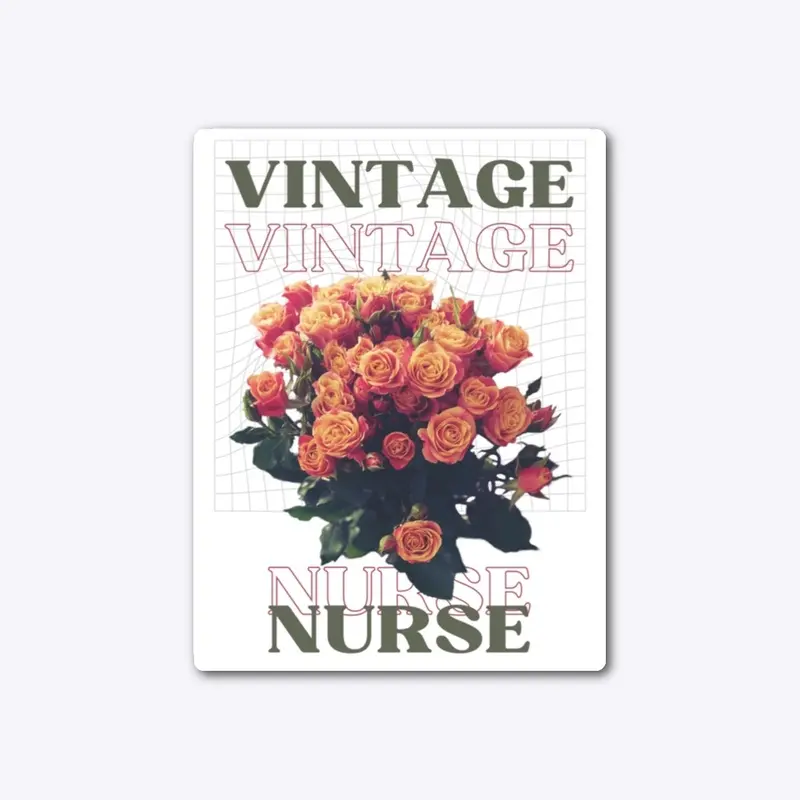 Vintage Nurse Floral